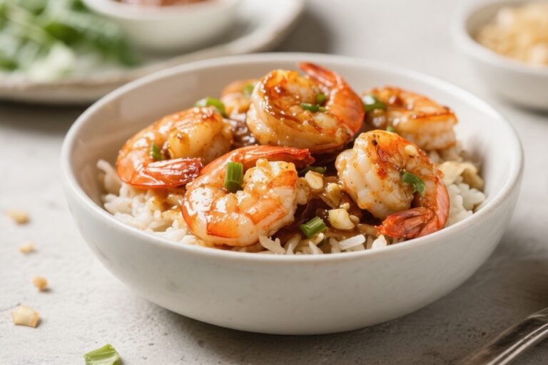 Honey Garlic Shrimp Bowls – Fast, Flavorful, and Weeknight-Friendly