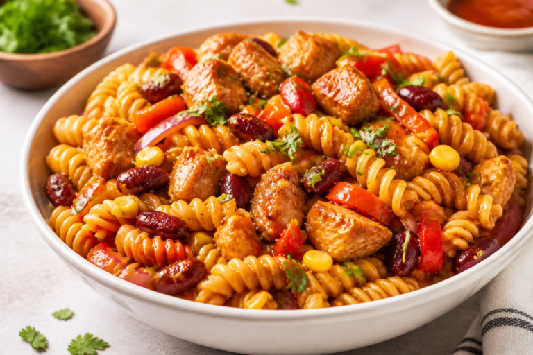 High Protein Honey BBQ Pasta Salad – Sweet, Smoky, and Satisfying