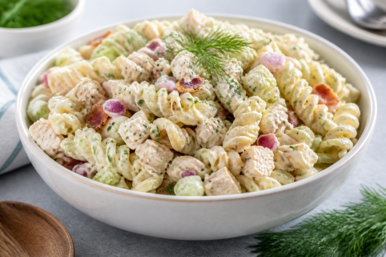 Creamy Dill Chicken Pasta Salad – A Fresh, Crowd-Pleasing Favorite