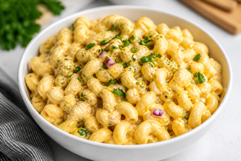 High Protein Mac and Cheese Pasta Salad – Creamy, Satisfying, and Meal-Prep Friendly