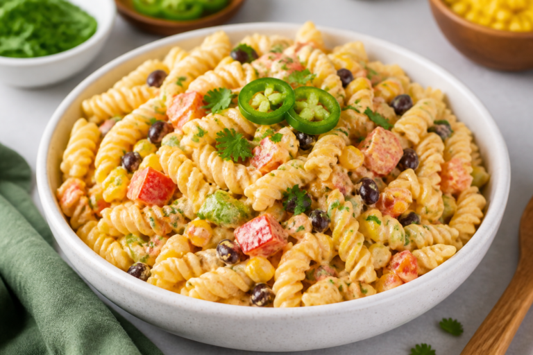 Creamy Southwest Ranch Pasta Salad – A Zesty, Crowd-Pleasing Favorite