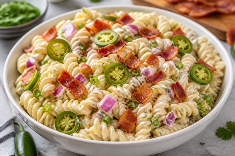 Creamy Bacon Jalapeño Pasta Salad – Bold, Comforting, and Easy