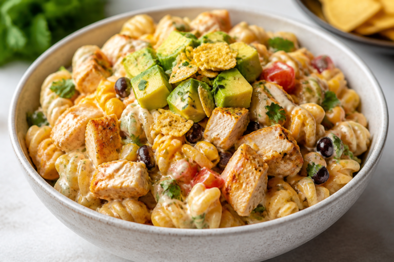 High Protein Chicken Taco Ranch Pasta Salad – A Hearty, Flavor-Packed Meal Prep Favorite