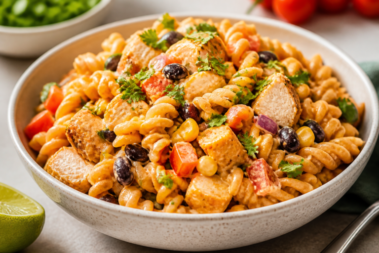 High Protein Chicken Burrito Pasta Salad – A Fresh, Filling Meal Prep Favorite
