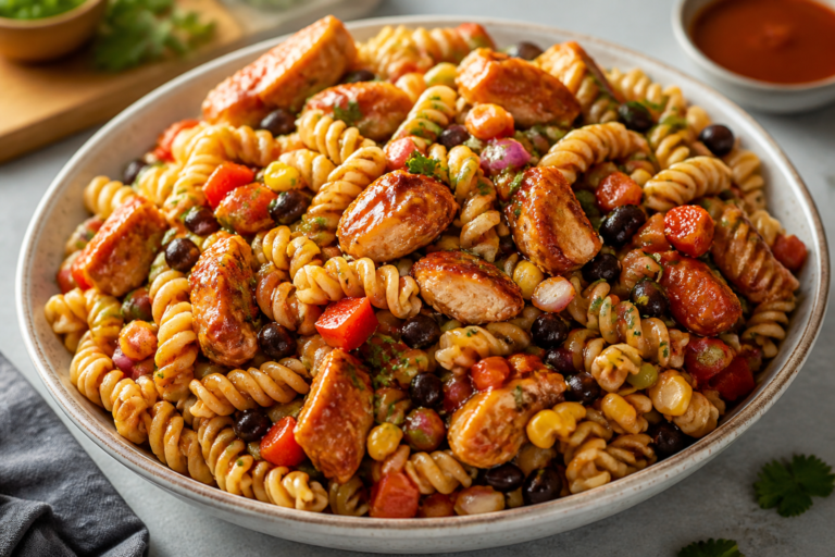 Spicy Honey BBQ Chicken Pasta Salad – A Sweet, Smoky, Crowd-Pleasing Favorite