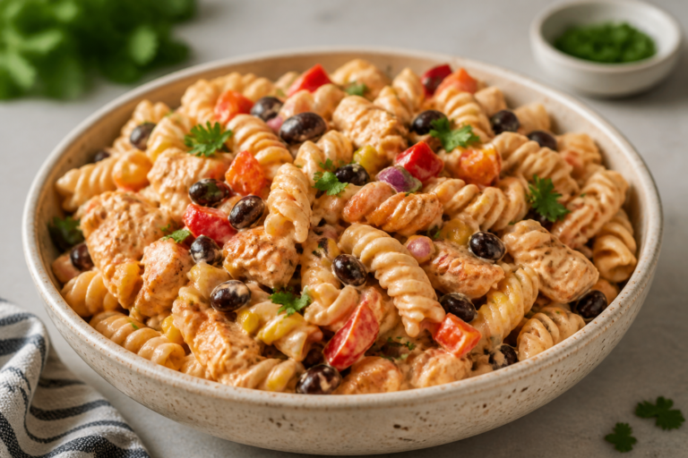 High Protein Creamy Chipotle Pasta Salad – Smoky, Satisfying, and Meal-Prep Friendly