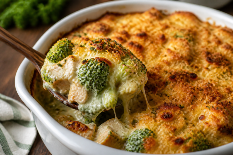 Million Dollar Chicken Broccoli Casserole – Creamy, Comforting, and Crowd-Pleasing