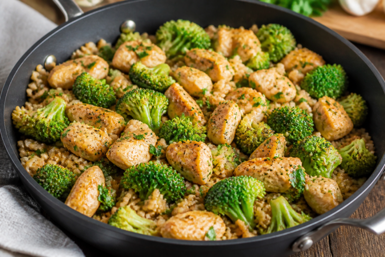 Healthy Chicken Broccoli Rice Skillet – A Fast, Flavorful One-Pan Dinner