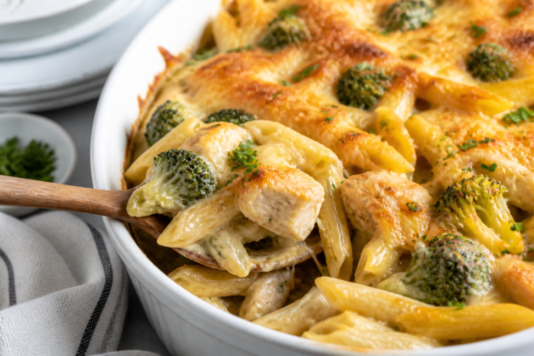Chicken Broccoli Pasta Bake – Comforting, Creamy, and Weeknight-Ready