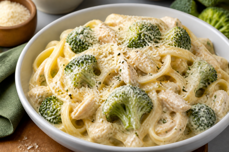 Crockpot Chicken Broccoli Alfredo – Creamy, Comforting, and Easy