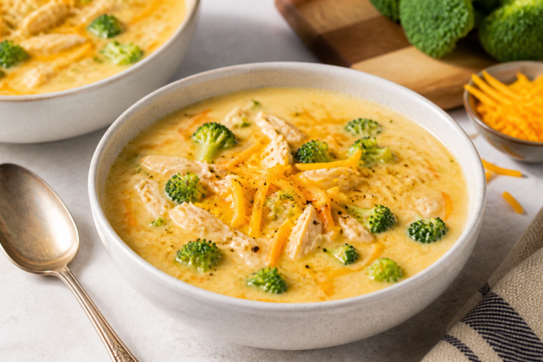 Chicken Broccoli Cheddar Soup – Cozy, Comforting, and Satisfying