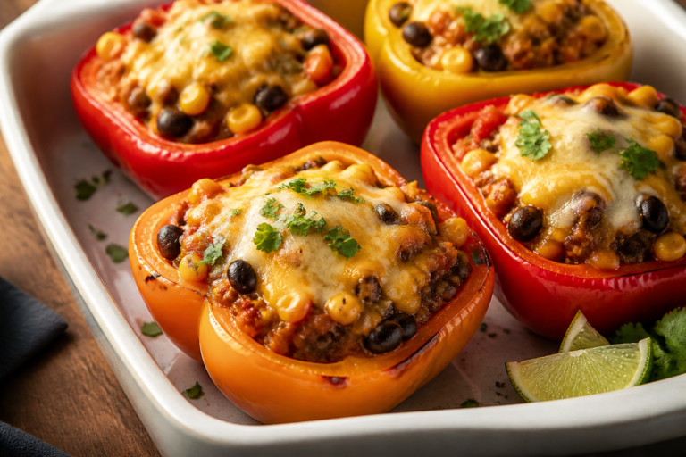 High Protein Taco Stuffed Peppers – A Hearty, Flavor-Packed Dinner