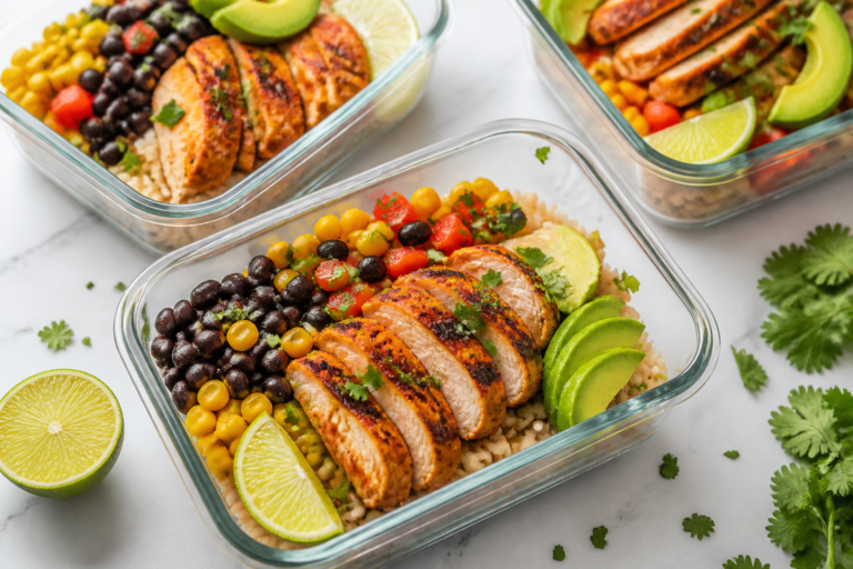 Easy Mexican Chicken Meal Prep Bowls – Flavorful, Fresh, and Ready for the Week