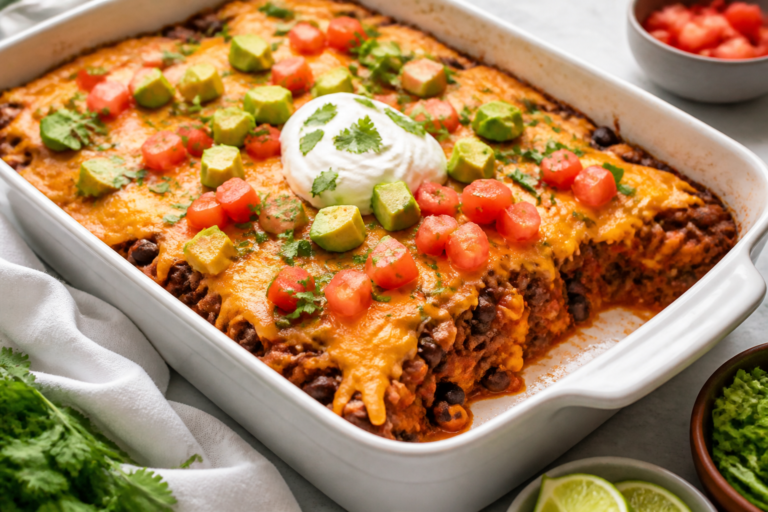 Healthy Taco Casserole Bake – Cozy, Flavor-Packed, and Weeknight Easy