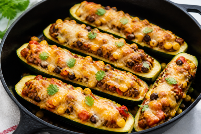 One Pan Mexican Zucchini Boats – A Fresh, Flavor-Packed Weeknight Dinner