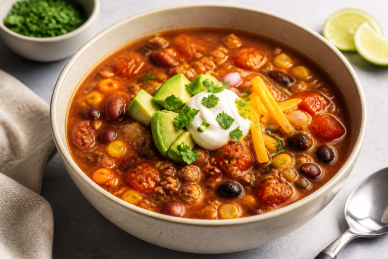 Healthy Taco Soup for Weight Loss – Flavor-Packed, Light, and Satisfying