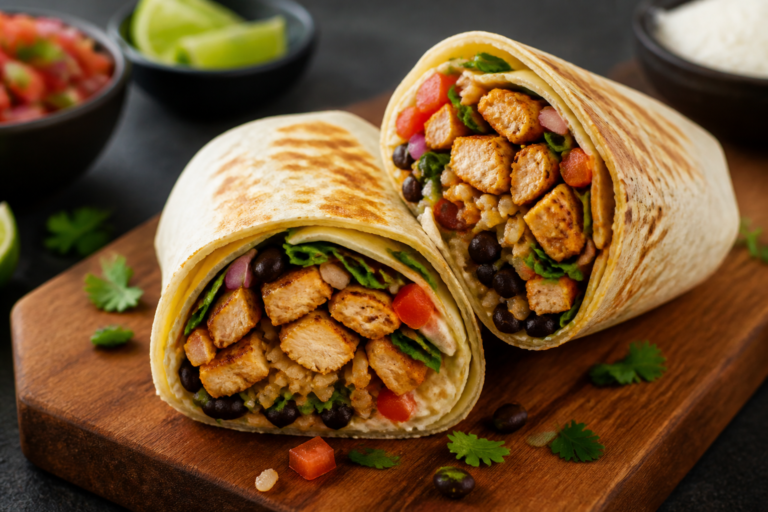 Healthy Chipotle Chicken Burritos – Flavor-Packed, Light, and Satisfying