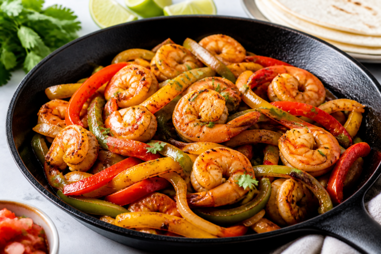 Easy Healthy Shrimp Fajitas – Quick, Fresh, and Full of Flavor