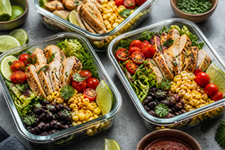 Healthy Mexican Meal Prep Containers – Fresh, Colorful, Make-Ahead Lunches