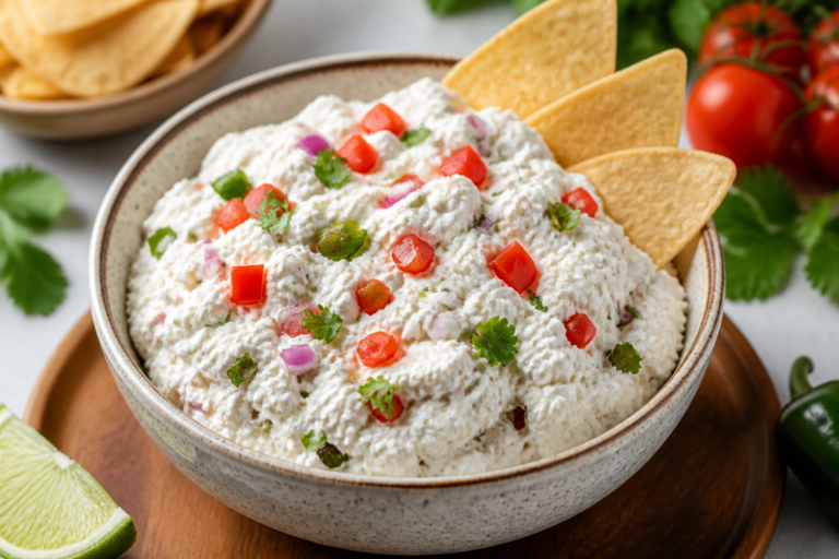 Healthy Mexican Cottage Cheese Dip – Creamy, Zesty, and Protein-Packed