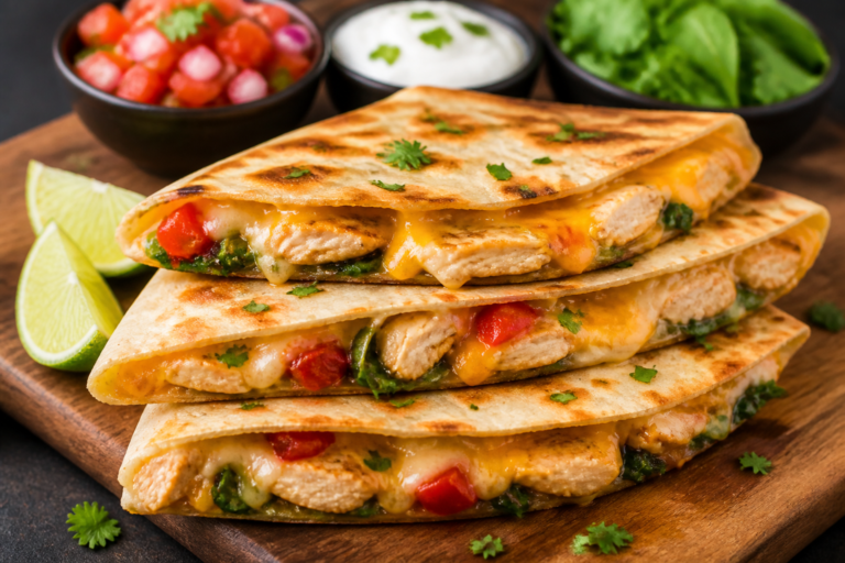 Healthy Chicken Quesadilla Melt – A Lighter, Cheesy Favorite