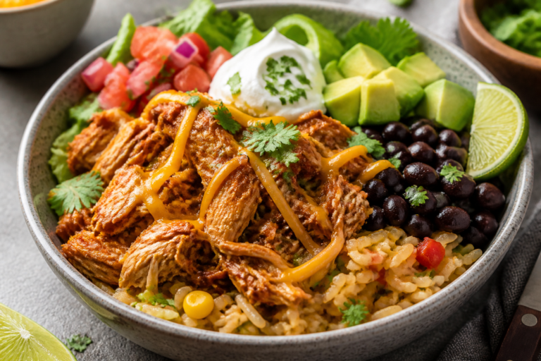 Slow Cooker Mexican Chicken Bowls – Easy, Flavorful, and Meal-Prep Friendly