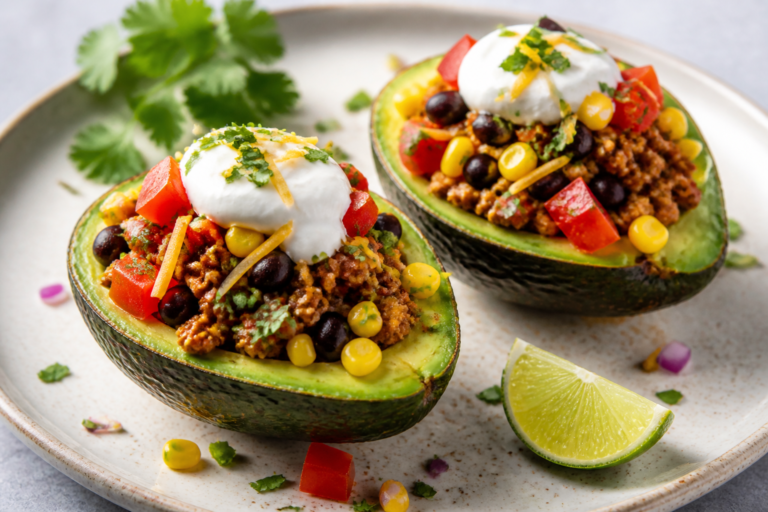 Healthy Taco Stuffed Avocados — A Fresh, Satisfying Weeknight Favorite