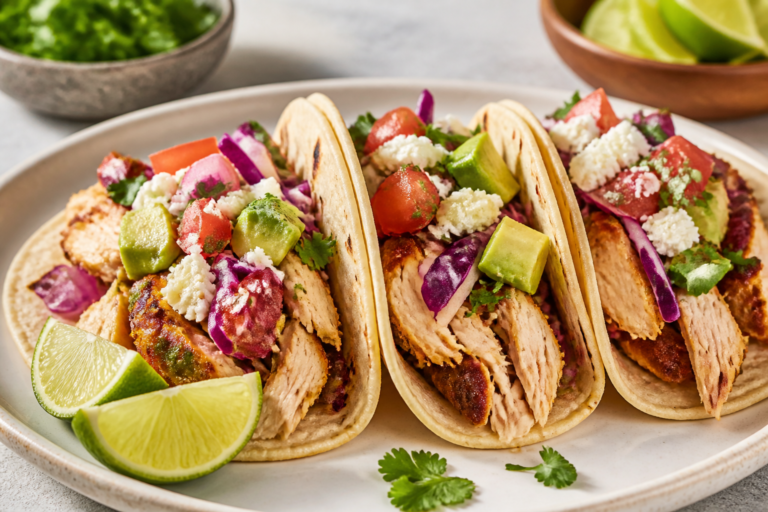 Healthy Rotisserie Chicken Tacos – Easy, Fresh, and Weeknight-Friendly