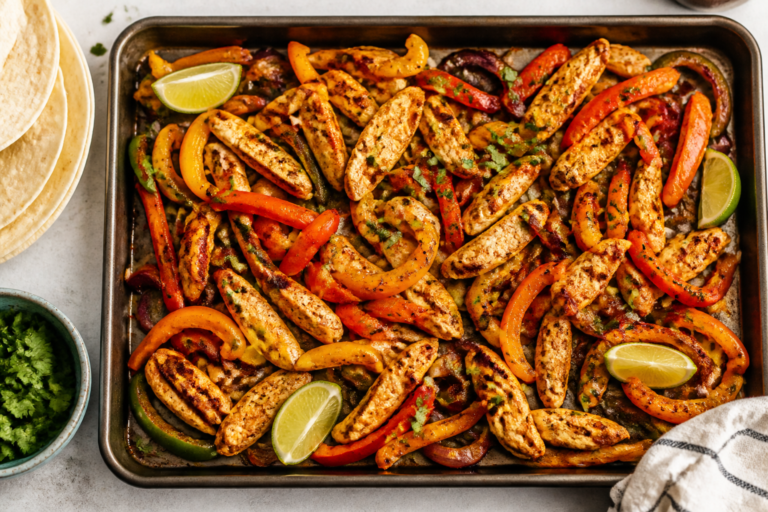 Sheet Pan Healthy Chicken Fajitas – Easy, Flavorful, Weeknight-Friendly