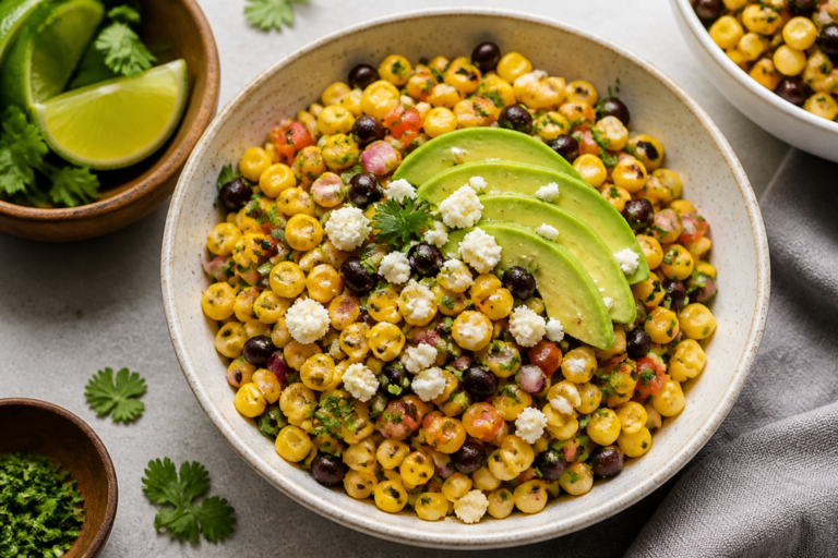 Healthy Mexican Corn Salad Bowls – Fresh, Crunchy, and Satisfying