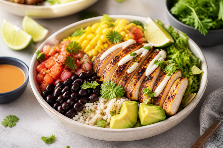 Mexican Chicken & Black Bean Bowls – A Bright, Flavor-Packed Weeknight Favorite