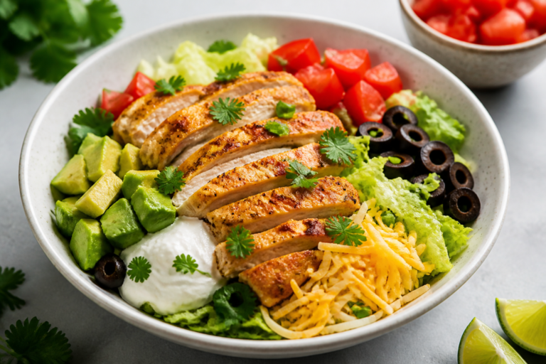 Low Carb Chicken Taco Bowls – Fresh, Satisfying, and Easy