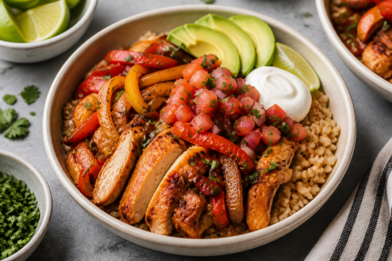 Air Fryer Chicken Fajita Bowls – Fresh, Fast, and Full of Flavor