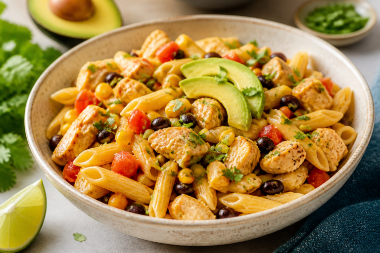 Healthy Mexican Chicken Pasta – Bright, Zesty, and Satisfying