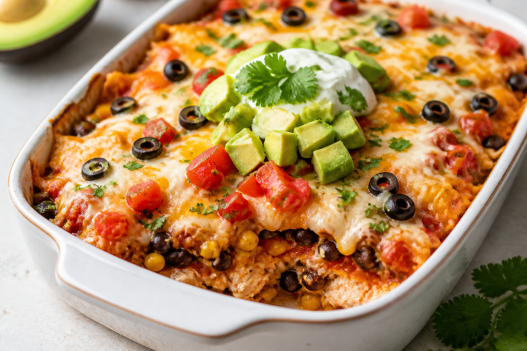 Healthy Chicken Taco Casserole – A Lighter, Crowd-Pleasing Favorite