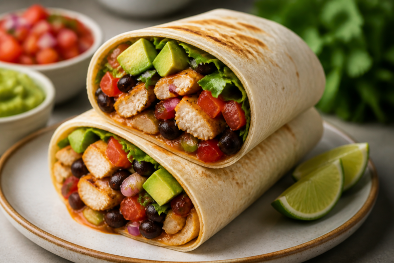 Healthy Mexican Chicken Wraps – Bright, Fresh, and Easy