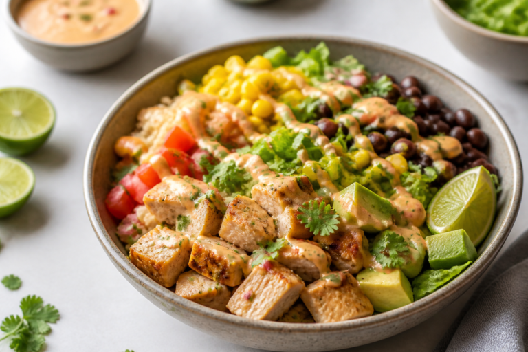 Healthy Chicken Queso Bowls – A Simple, Satisfying Weeknight Meal