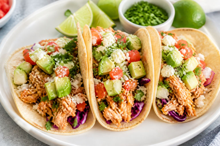 Healthy Crockpot Chicken Tacos – Easy, Flavorful, Weeknight-Friendly