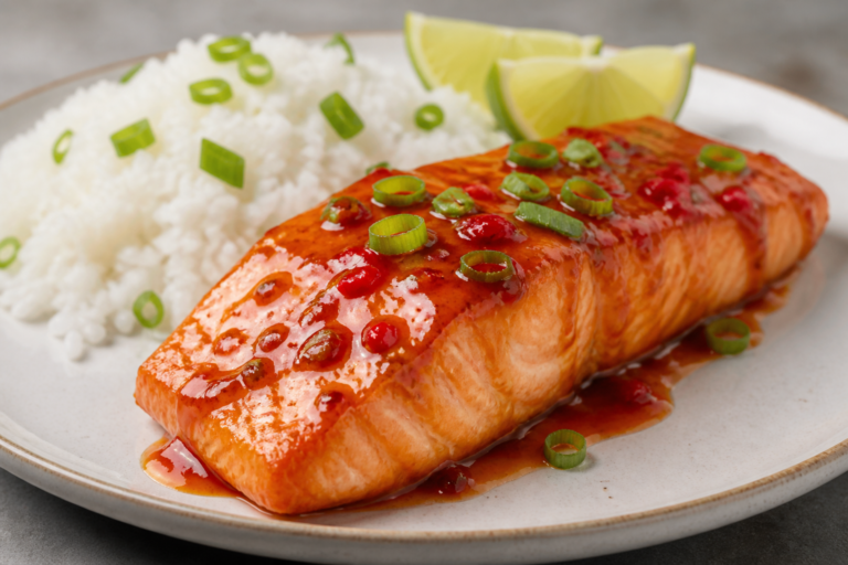 Sweet Chili Glazed Salmon – Bright, Sticky, and Ready in Minutes