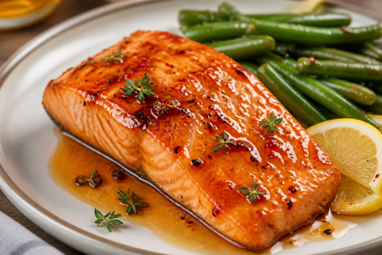 Hot Honey Glazed Salmon – Sweet, Spicy, and Ready in Minutes