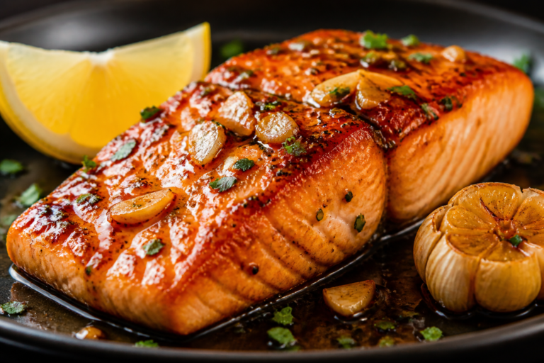 Garlic Butter Honey Glazed Salmon – Sweet, Savory, and Ready in Minutes