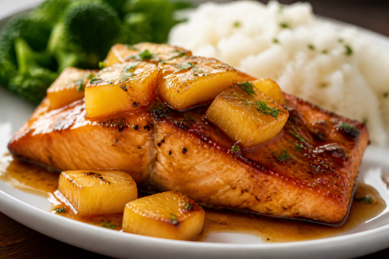 Pineapple Glazed Salmon – Sweet, Tangy, and Weeknight Easy