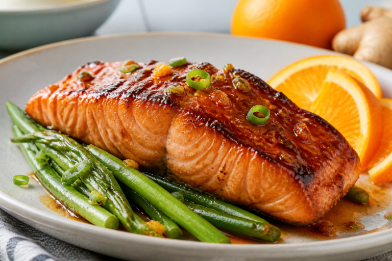 Orange Ginger Glazed Salmon – Bright, Zesty, and Weeknight Easy