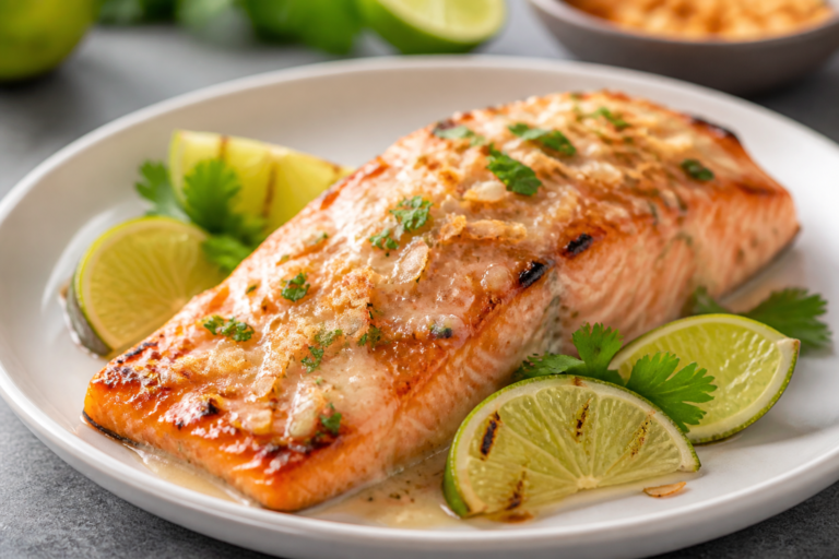 Coconut Lime Glazed Salmon – Bright, Creamy, and Weeknight Easy