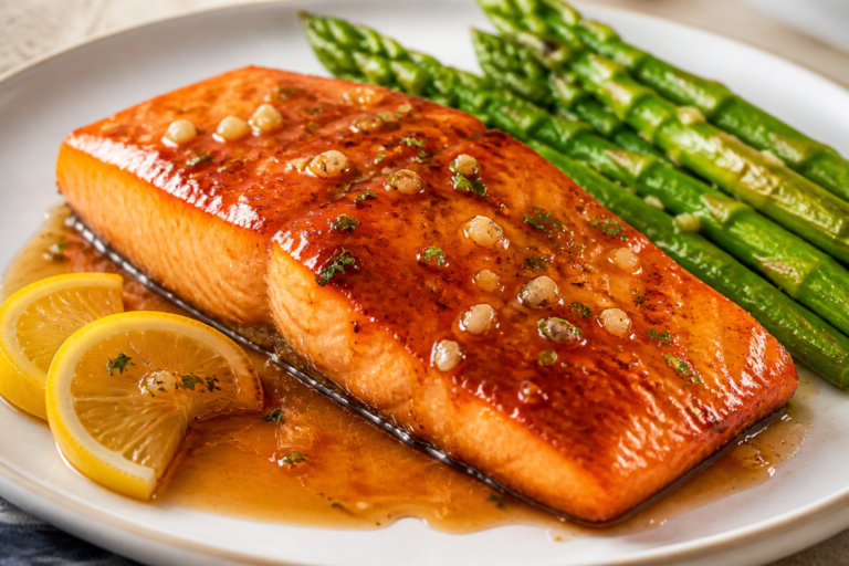 Sweet Garlic Butter Glazed Salmon – A Fast, Flavor-Packed Weeknight Favorite