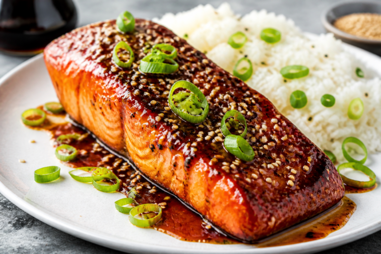 Sticky Sesame Glazed Salmon – Sweet, Savory, and Weeknight-Friendly