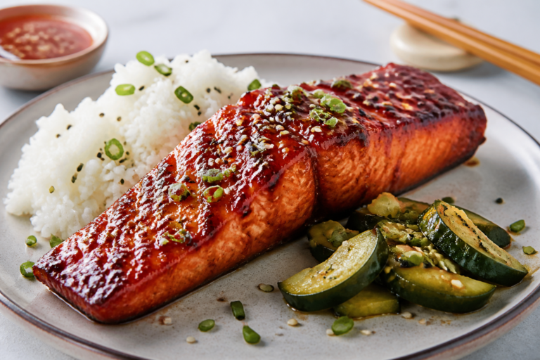 Korean BBQ Glazed Salmon – Sweet, Savory, and Weeknight Easy