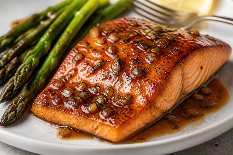 Caramelized Maple Garlic Salmon – Sweet, Savory, and Weeknight Easy