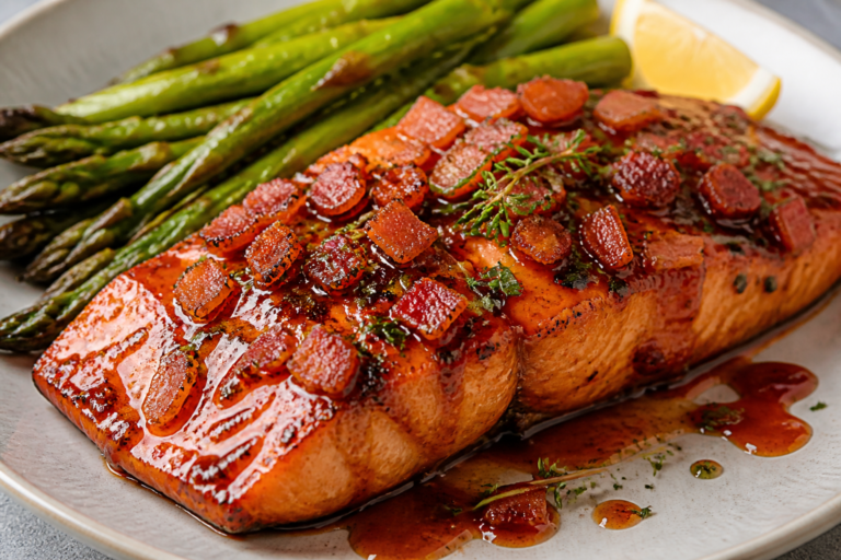 Maple Bacon Glazed Salmon – Sweet, Savory, and Weeknight Easy
