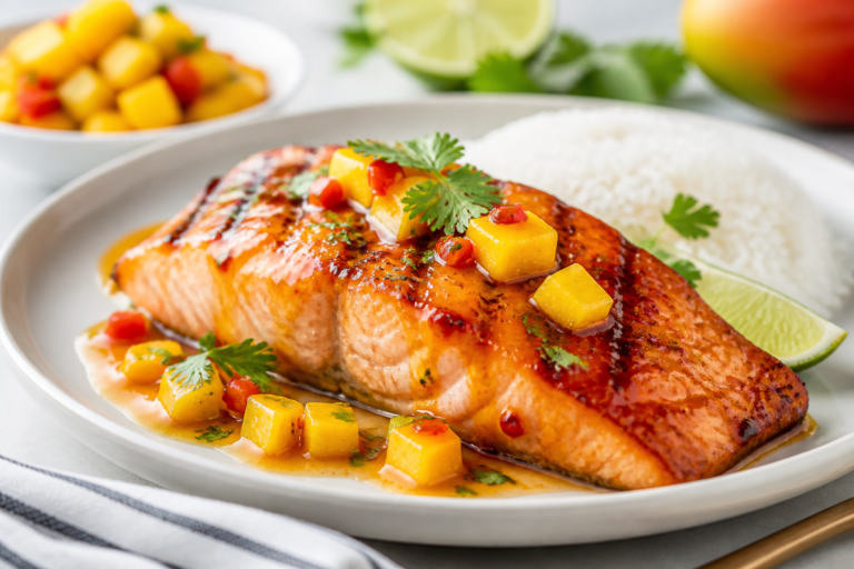 Mango Habanero Salmon – Sweet Heat With a Fresh Finish